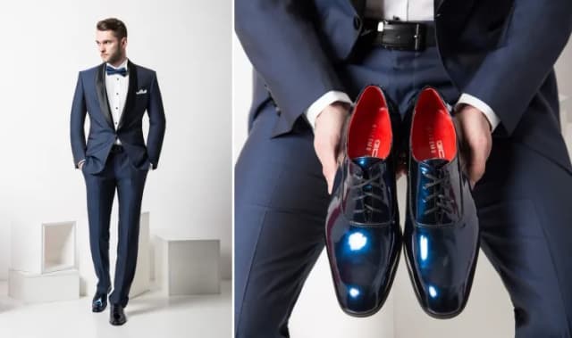 Jakie buty do błękitnego garnituru? Oto najgorsze wybory, których unikaj Jakie buty do błękitnego garnituru? Oto najgorsze wybory, których unikaj